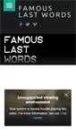 Mobile Screenshot of famouslastwordsfilm.com