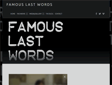 Tablet Screenshot of famouslastwordsfilm.com